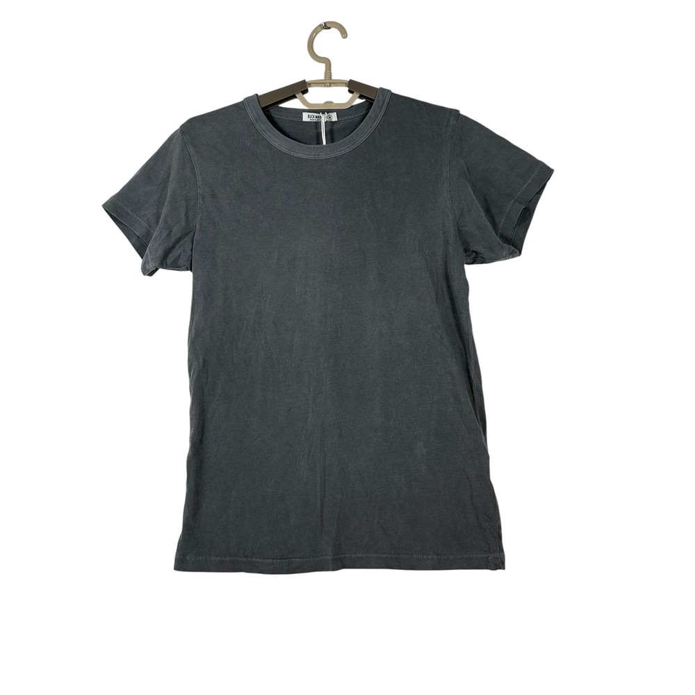 NWT Buck Mason Womens Pima Slim Crew Tee Shirt Medium Faded Black Venice Wash